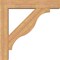 Ekena Millwork Funston Block Smooth Bracket w/ Offset Brace, Western Red Cedar, 7 1/2"W x 40"D x 40"H BKT0806X40X40FST05SWR - alternate 3